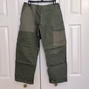 Patch-style Green Cargo Pants, W30, From workware hk